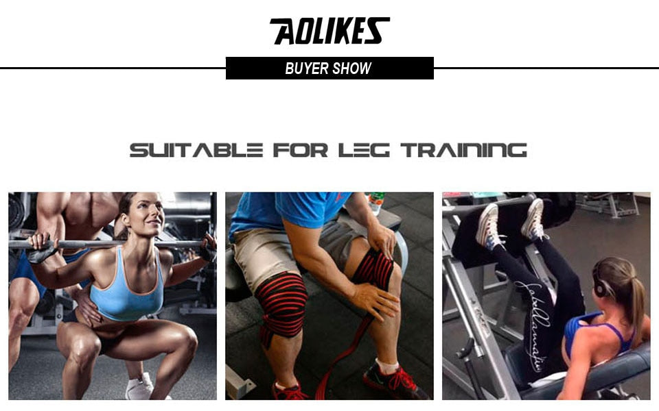 ProTechFlexor: Knee Compression Training Wraps, Unstoppable Performance Leg Straps! (AOLIKES)